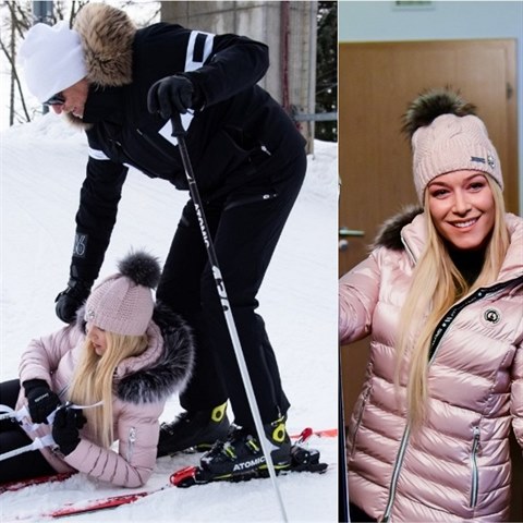 Marek Vašut musel naučit Dominiku Myslivcovou lyžovat.