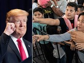 Donald Trump trvá na stavb zdi mezi Mexikem a USA, e ale davy migrant...