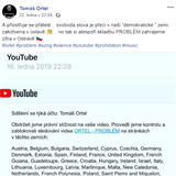 YouTube smae Ortelovi psniku a on to svd na demokratickou zemi.