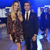 Tereza Kivnkov s partnerem Tomem zstali obleeni.