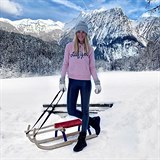 Veronika Kopřivová v rakouských Alpách
