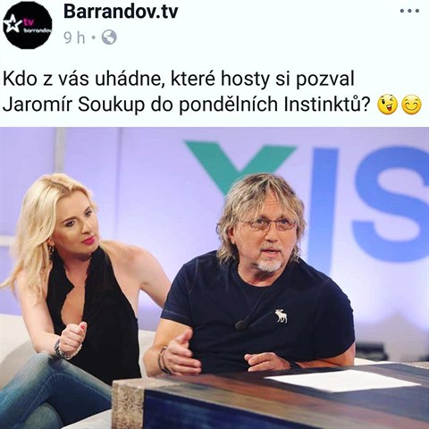 Jiina Anna Jandov se svm otcem Daliborem Jandou jsou v televizi Barrandov...