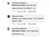 Miroslav Etzler se pustil do Veroniky Kaákové.