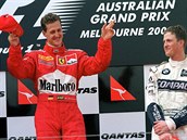 Na Grand Prix Austrálie 2000 v Melbourne stáli spolu na stupních vítz.