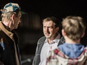 Filip Frantiek ervenka, Martin Hofmann a Jií Schmitzer v seriálu Most!
