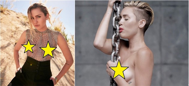 Miley Cyrus ukázala bradavky a instagramoví úchylové mají n.