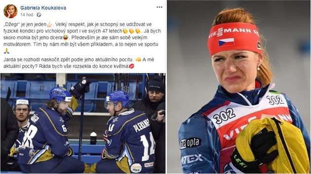 Gabriela Koukalová reáln uvauje o návratu. Ale jako Jágr rozhodn nejsi,...