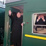 Kim ong-un odjd do Vietnamu za Donaldem Trumpem.