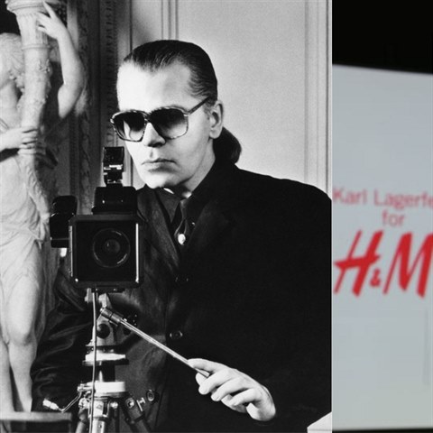 Karl Lagerfeld byl prvn, kdo se jako uznvan nvrh podlel na kolekci pro...