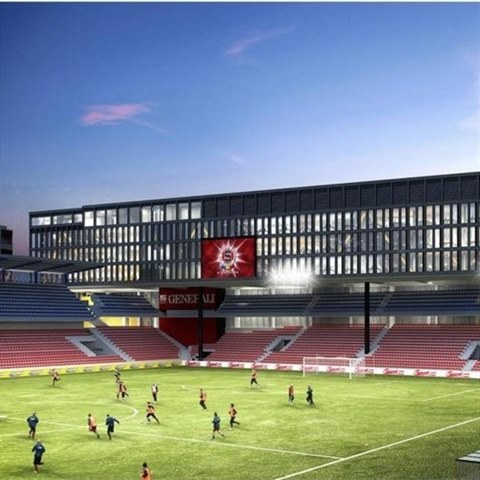 Takto by mohl vypadat stadion fotbalov Sparty po plnovan rekonstrukci....