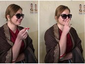 Tereza Hlková s cigaretou.