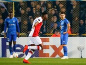 Ibrahim Traoré vstelil v Genku vítzný gól Slavie.