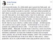 Celý status Andrey Pomeje