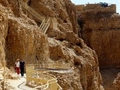 Pevnost Masada je velmi dleitou idovskou památkou na okraji Judské pout.