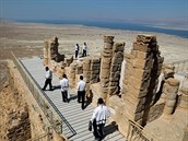 Pevnost Masada je velmi dleitou idovskou památkou na okraji Judské pout.