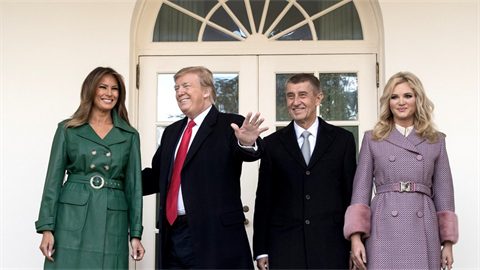 Americký prezident Donald Trump s manželkou Melanií přijal v Bílém domě českého...