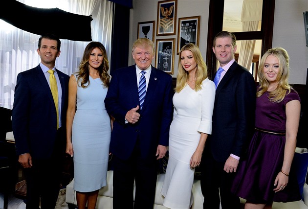 Americký prezident se svou rodinou