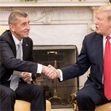 Americký prezident Donald Trump s manželkou Melanií přijal v Bílém domě českého...