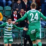 Bohemians se raduj z glu proti Slavii. Jene branka byla nakonec odvolna...