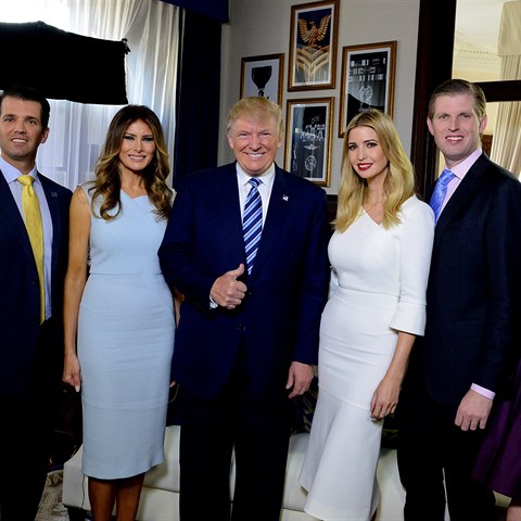 Americk prezident se svou rodinou
