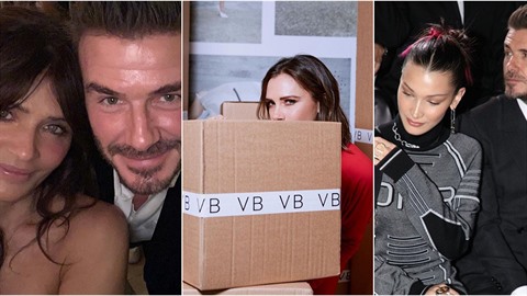 David Beckham, modelky Helena Christensen, Bella Hadid a nasupená Victoria...