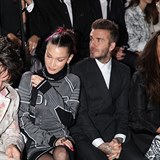 David Beckham a Bella Hadid na losk pehldce Dior