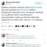 Miroslav Kalousek je zhnusen z toho, e nkte nainci schvaluj teror na...