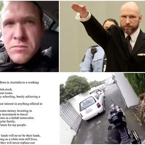 Tarrant se netajil sympatiím k Breivikovi, na Facebooku sdílel svůj manifest.