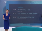 Linda Bartoová moderuje také ranní Studio 6.