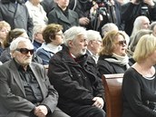 Antonín Hardt, Josef Abrhám a Libuka afránková na pohbu Stanislava Zindulky.