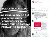 Pavel Hornát na Facebooku promluvil o incidentu z konference SPD.