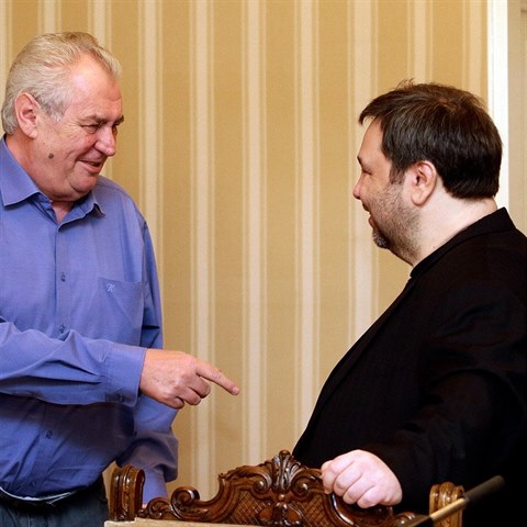 Lubo Xaver Vesel s prezidentem Zemanem