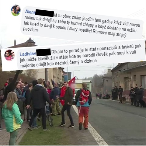 V obci Dvorce na Bruntálsku místní demonstrovali kvůli údajnému napadení muže...