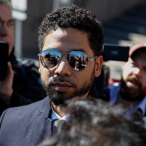 Herec Jussie Smollett ped novini.