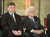 Kamil Vejvoda piel na Hrad pevzít medaili za hrdinský in svého syna.