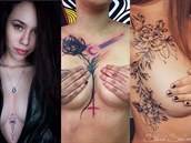 Fotogalerie: Holky si oblibují tetování kolem prsou. My také...