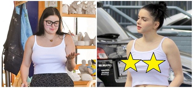 Zásadní sdlení: Ariel Winter u nevypadá jako velryba, podprsenku ale stále nenosí!