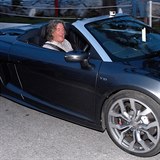 Jeremy Clarkson, Richard Hammond and James May film an episode of the hit BBC motoring show Top Gear in Puerto Banus Marina, Marbella, Spain.