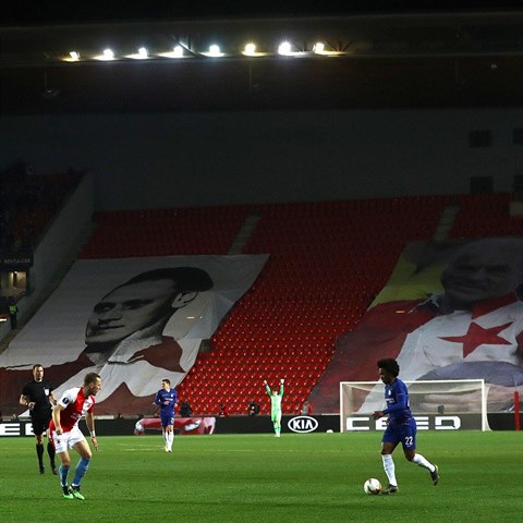 Slavia mla pi zpase s Chelsea zaven kvli vtrnostem fanouk dva sektory...