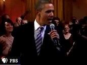 Prezident Obama zpívá líp ne Karel Gott!