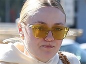 EXCLUSIVE: Makeup Free Dakota Fanning wears Isabelle Marant sneakers whilst grabbing a coffee