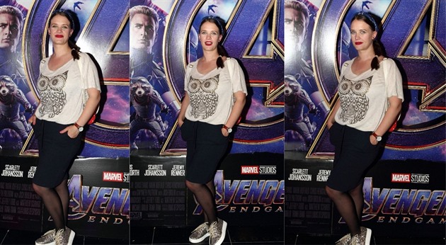 Kristýna Leichtová na premiéře Avengers