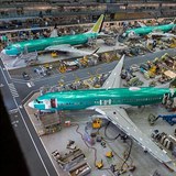Vroba 737 MAX v zvod Boeingu v Rentonu