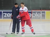 Vladimír Rika s Jaromírem Jágrem byli u nejvtích úspch eského hokeje...
