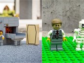 Hbitovní LEGO sada je mimoádn dsivá. Nechybí kremaní pec i nebotíci!