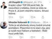 Jií Pospíil a Miroslav Kalousek se drobátko nepohodli...