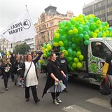 Pirti podpoili pochod Million Marihuana March.