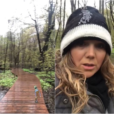 Lucie Vondráčková v Montrealu vyrazila do lesa a nestačila se divit. Byla tam...