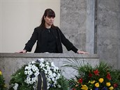Dcera Václava Postráneckého promluvila na jeho pohbu.