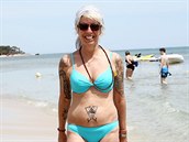 Marcela Bezinová má tlo samé tetování.